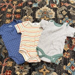 Assorted Baby Bodysuits - Blue, Multicolor, Gray